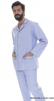 Голубая мужская пижама B&B