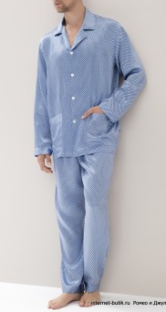 Голубая шелковая пижама Zimmerli