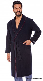 Мужской шерстяной халат с кашемиром B&B Lugano