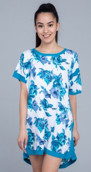 Пляжное платье-туника с цветами TwinSet 