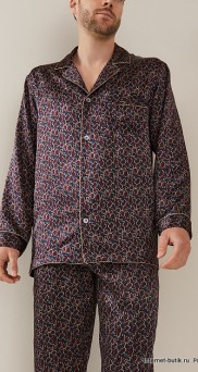 Шелковая мужская пижама с принтом Zimmerli 6000-75130