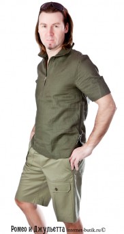 Мужская рубашка с коротким рукавом Grigioperla